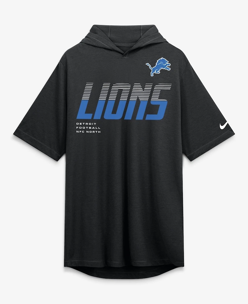 Nike Men's Black Detroit Lions Tri-Blend Hooded T-Shirt
