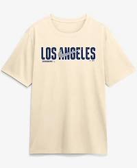 Nike Men's Cream Los Angeles Dodgers Swoosh Legend Dri-fit T-Shirt