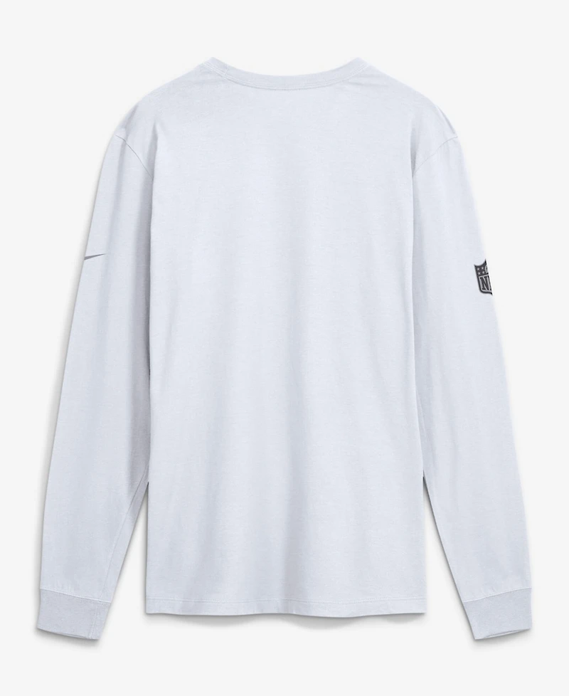 Nike Men's White Kansas City Chiefs Sideline Bold Arch Star Dri-fit Long Sleeve T-Shirt