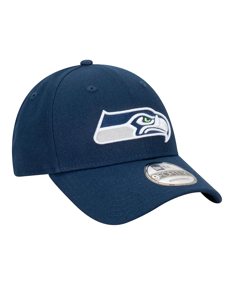New Era Men's College Navy Seattle Seahawks Core Team 9FORTY Adjustable Hat