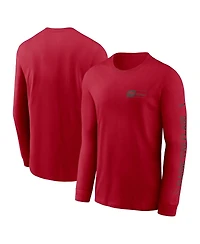 Nike Men's Red Tampa Bay Buccaneers All Out Long Sleeve T-Shirt