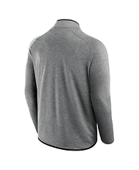 Fanatics Men's and Women's Charcoal Las Vegas Raiders Front Office Performance Primary Quarter-Zip Jacket