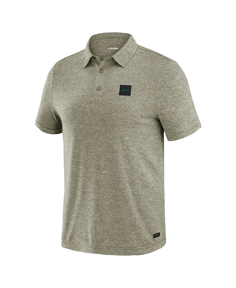 J. Palmer Men's Green New York Jets Four Down Polo Shirt
