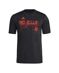 Adidas Men's Black New York Red Bulls Aeroready Pregame T-Shirt