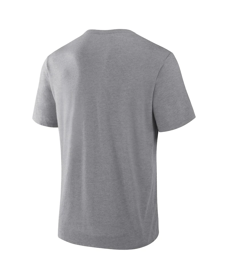 Fanatics Men's Heather Gray Las Vegas Raiders Pass Rush Tri-Blend T-Shirt