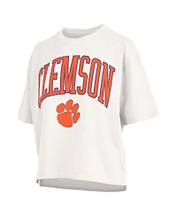 Pressbox Women's White Clemson Tigers Nelson T-Shirt