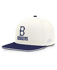 Nike Men's Cream/Royal Brooklyn Dodgers Cooperstown Pro Dri-fit Snapback Hat