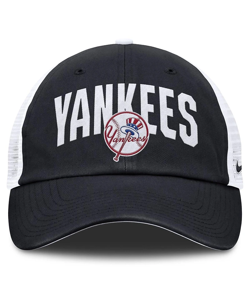 Nike Men's Navy New York Yankees Primetime Club Adjustable Trucker Hat