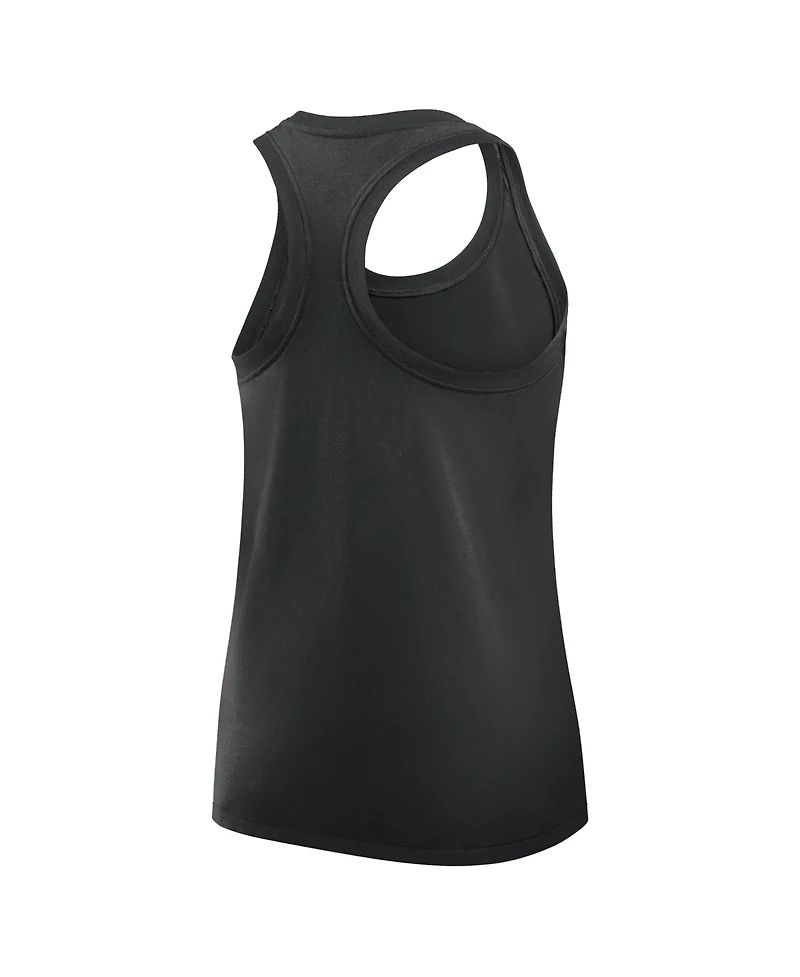 Nike Women's Black Pittsburgh Steelers Hurry Up Tri-Blend Dri-fit Tank Top