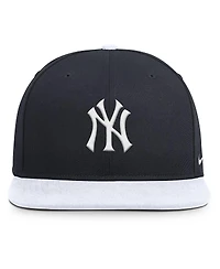 Nike Men's Navy/White New York Yankees Primetime Pro Dri-fit Snapback Hat
