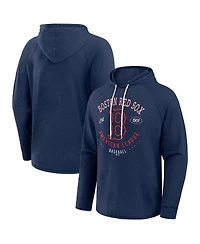 Fanatics Men's Navy Boston Red Sox Raglan Hooded Long Sleeve T-Shirt
