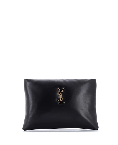 Pre-Owned Saint Laurent Small Calypso Zip Pouch Leather