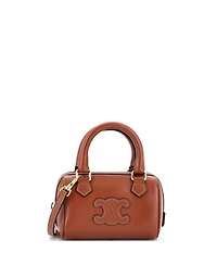 Pre-Owned Celine Mini Cuir Triomphe Boston Bag Leather