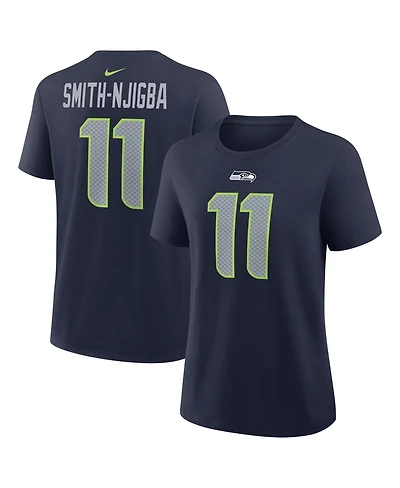 Nike Women's Jaxon Smith-Njigba Navy Seattle Seahawks Player Name Number T-Shirt