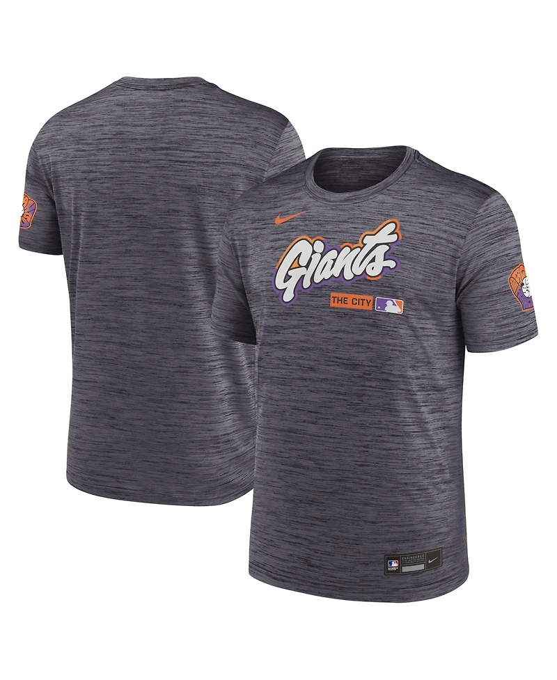 Nike Men's Black San Francisco Giants Authentic Collection City Connect Velocity Dri-fit T-Shirt