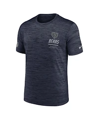Nike Men's Navy Chicago Bears Big Tall Sideline Velocity Dri-fit T-Shirt