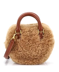 Pre-Owned Celine Medium Heart Bag Shearling with Leather