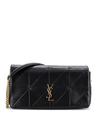Pre-Owned Saint Laurent Medium Jamie Flap Bag Quilted Leather