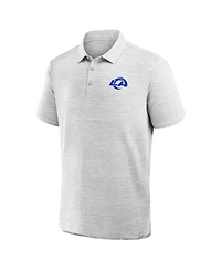 Fanatics Men's Heather Gray Los Angeles Rams Clutch Polo Shirt