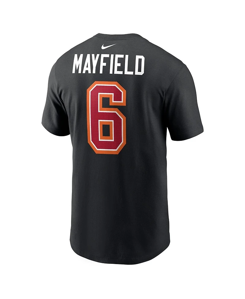Nike Men's Baker Mayfield Black Tampa Bay Buccaneers Carbon Name Number T-Shirt