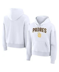 Fanatics Women's White San Diego Padres Lockup Legacy Fleece Hoodie