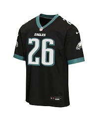 Nike Big Boys and Girls Saquon Barkley Black Philadelphia Eagles Alternate Game Jersey
