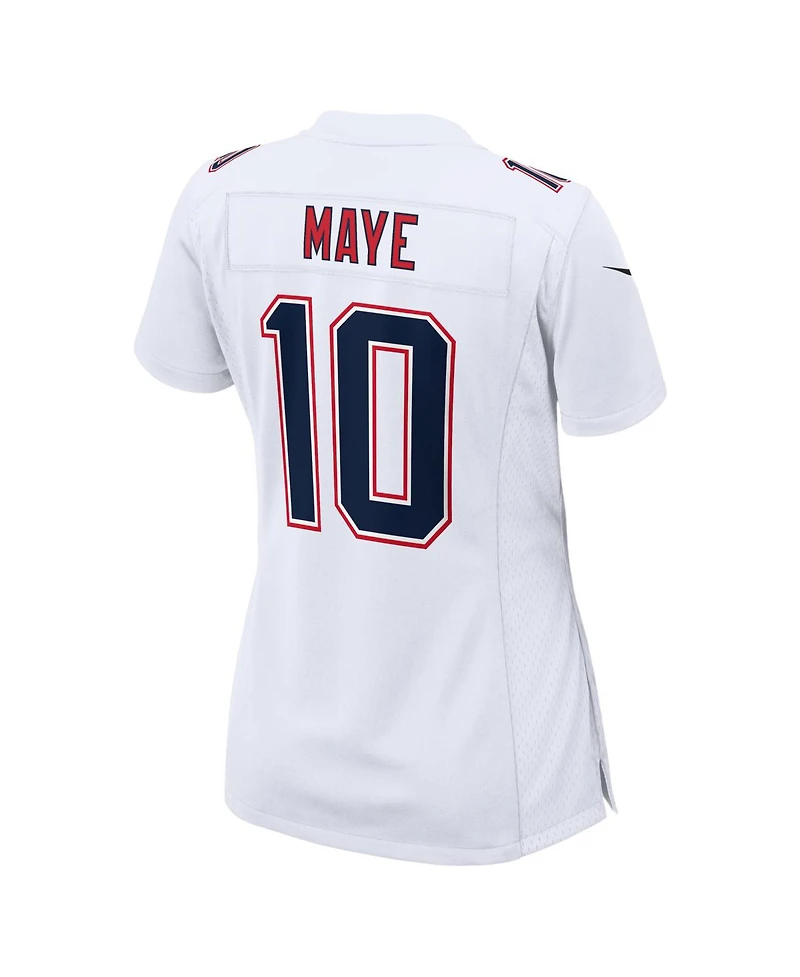 Nike Women's Drake Maye White New England Patriots Super Bowl Lx Patch Tundra Fashion Game Jersey