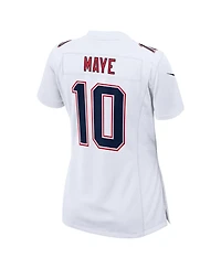 Nike Women's Drake Maye White New England Patriots Super Bowl Lx Patch Tundra Fashion Game Jersey