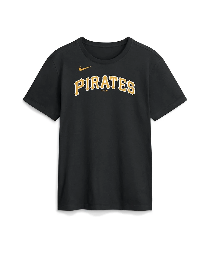 Nike Men's Konnor Griffin Black Pittsburgh Pirates Name Number T-Shirt