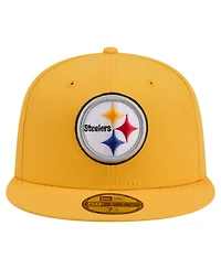 New Era Men's Gold Pittsburgh Steelers 59FIFTY Fitted Hat