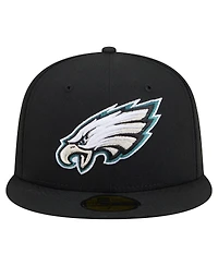 New Era Men's Black Philadelphia Eagles 59FIFTY Fitted Hat