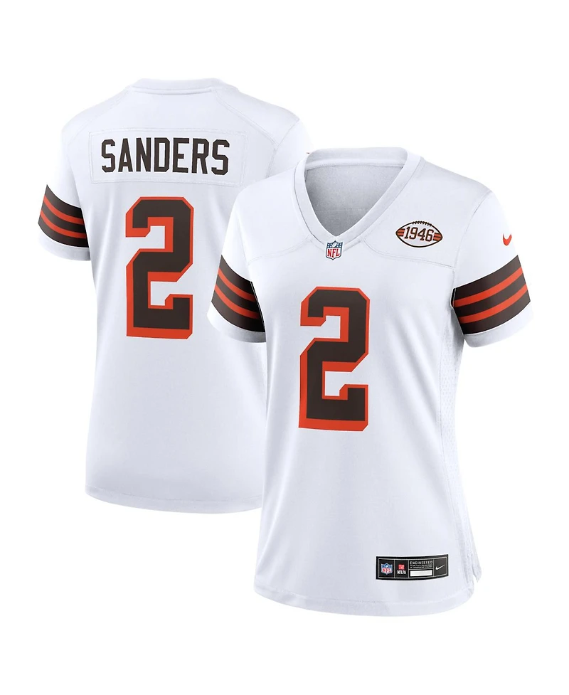Nike Women's Shedeur Sanders White Cleveland Browns Alternate Game Jersey
