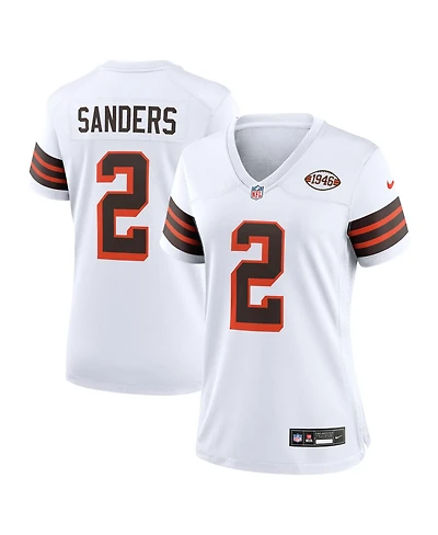 Nike Women's Shedeur Sanders White Cleveland Browns Alternate Game Jersey