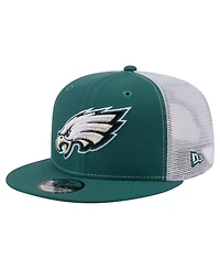 New Era Men's Midnight Green Philadelphia Eagles Core Team 9FIFTY Trucker Snapback Hat