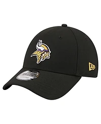 New Era Men's Black Minnesota Vikings Core Team 9FORTY Adjustable Hat