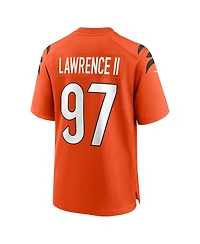 Nike Men's Dexter Lawrence Ii Orange Cincinnati Bengals Game Jersey