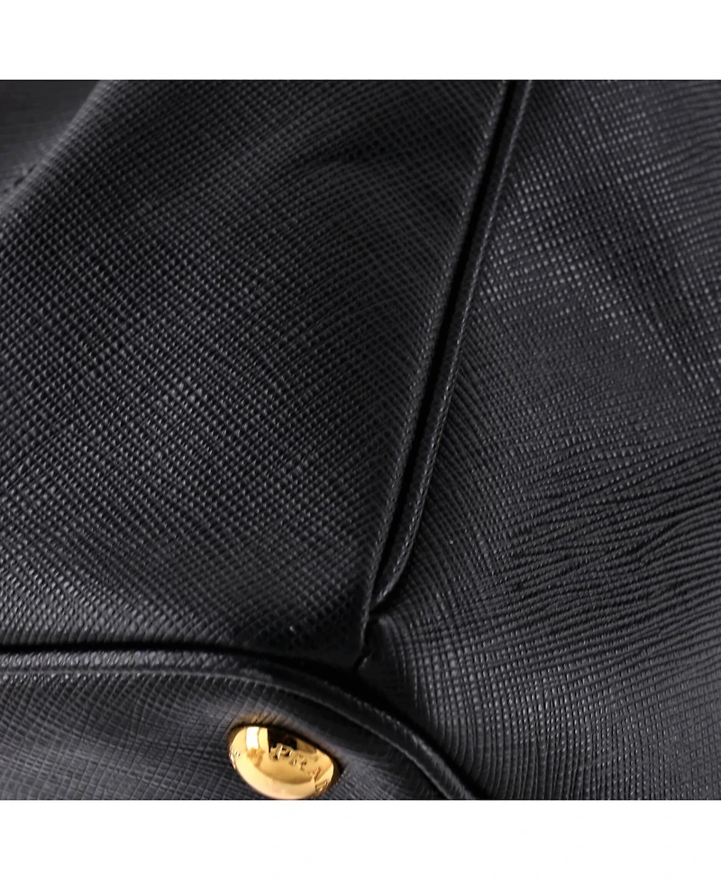 Pre-Owned Prada Double Zip Lux Tote Saffiano Leather