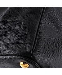 Pre-Owned Prada Double Zip Lux Tote Saffiano Leather