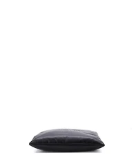 Pre-Owned Saint Laurent Large Logo Puffy Pouch Embossed Leather