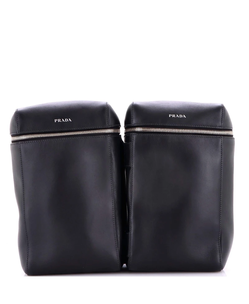 Pre-Owned Prada Twin Pocket Backpack Leather