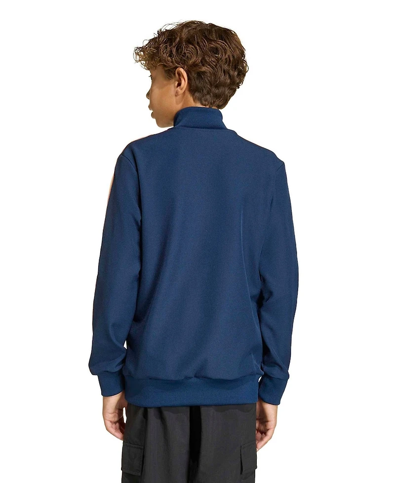Adidas Big Boys and Girls Navy Club America Terrace Icons Full-Zip Track Top
