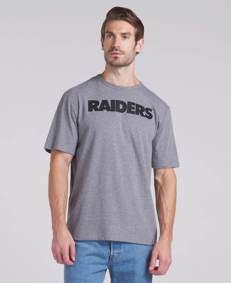 Fanatics Men's Heather Gray Las Vegas Raiders Pass Rush Tri-Blend T-Shirt
