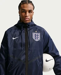 Nike Men's Navy England National Team 2026 Anthem Dri-fit Full-Zip Hooded Jacket