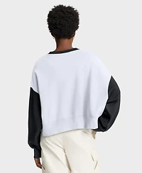 Nike Women's White/Black Baltimore Orioles Oversized High Hip Fleece Sweatshirt