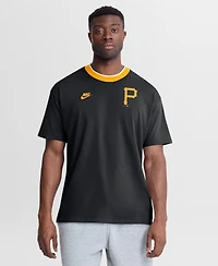 Nike Men's Black Pittsburgh Pirates Cooperstown Collection Ringer T-Shirt