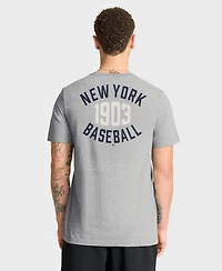Nike Men's Heather Gray New York Yankees Cooperstown 2-Hit T-Shirt