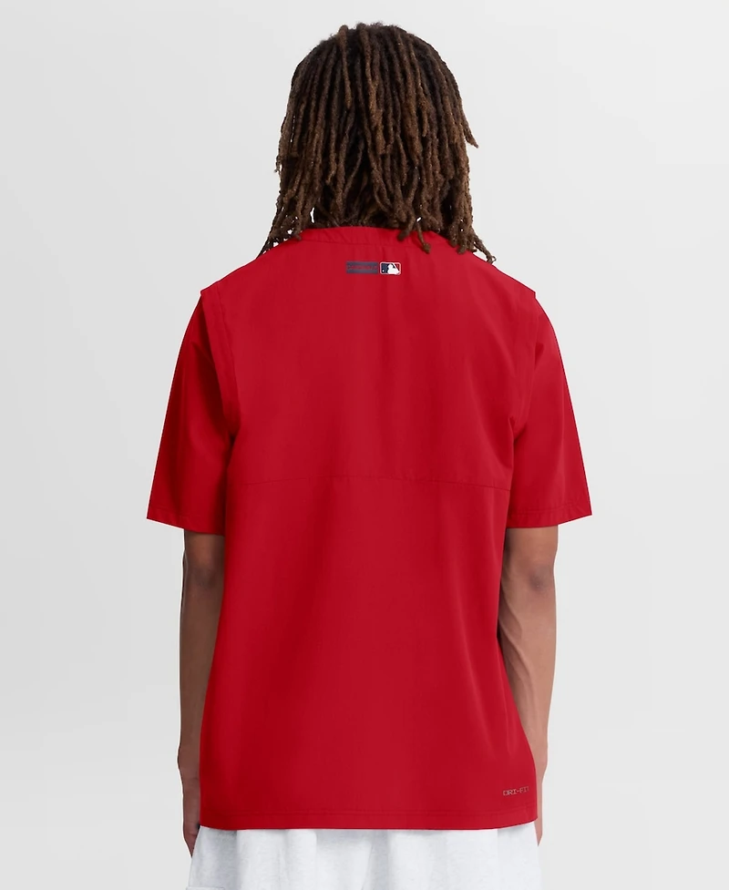 Nike Men's Red St. Louis Cardinals Authentic Collection Dri-fit Quarter-Zip Windshirt