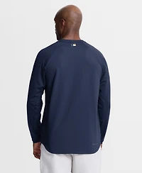 Nike Men's Navy Milwaukee Brewers Authentic Collection Raglan Dri-fit Sweatshirt