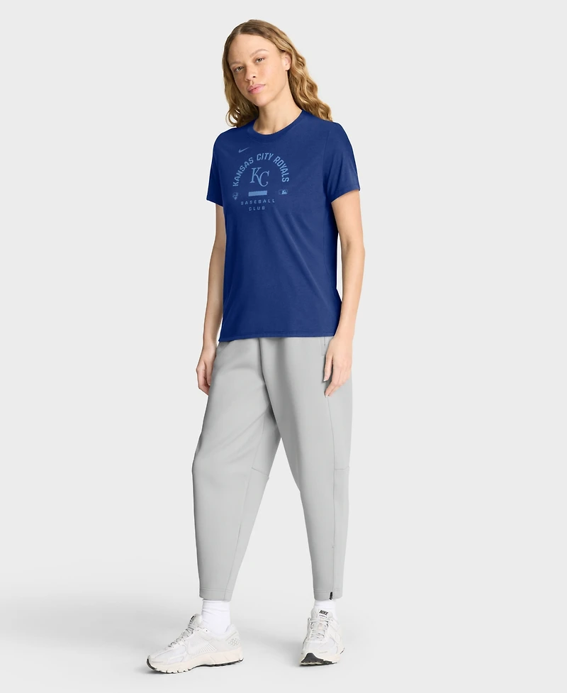 Nike Women's Royal Kansas City Royals Authentic Collection Early Work Tri-Blend Dri-fit T-Shirt