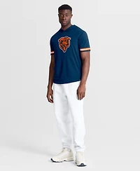 Fanatics Men's Navy Chicago Bears Optimal Play Short Sleeve Hooded T-Shirt